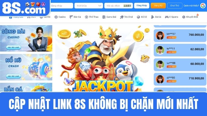 Link vào 8S bị chặn