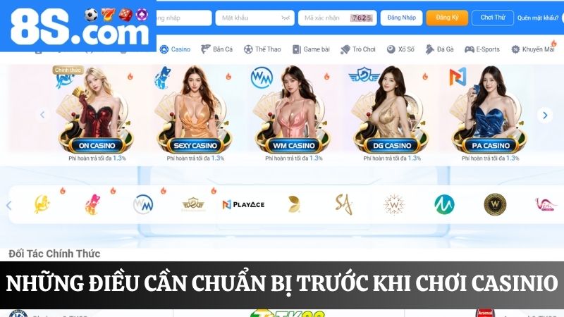 Hướng dẫn chơi casino 8S
