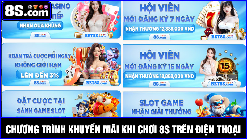 ưu đãi chơi 8S trên điện thoại